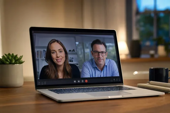 Investor and industry expert in a video call